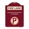 Signmission Fire Lane No Parking W/ No Parking Heavy-Gauge Aluminum Architectural Sign, 24" x 18", BU-1824-24010 A-DES-BU-1824-24010 - alternate 1